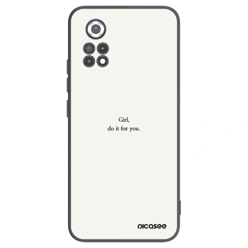 Picasee Xiaomi Poco X4 Pro 5G Hülle - Schwarzes Silikon - Girl, do it for you