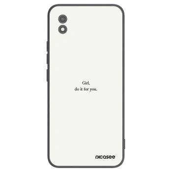 Picasee Realme C11 (2021) Hülle - Schwarzes Silikon - Girl, do it for you