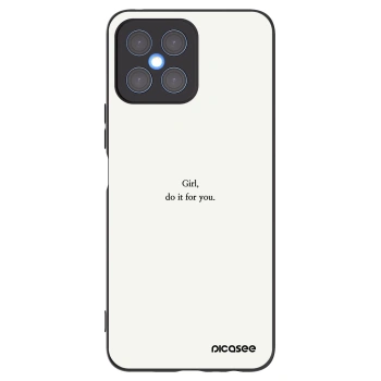 Picasee Honor X8 4G Hülle - Schwarzes Silikon - Girl, do it for you