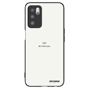 Picasee OPPO A16s Hülle - Schwarzes Silikon - Girl, do it for you