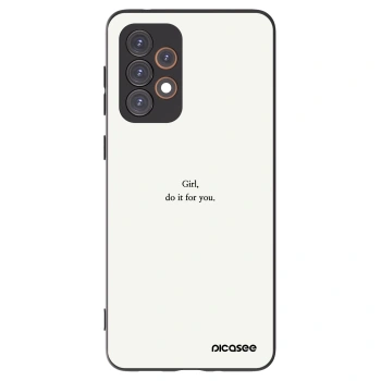 Picasee Samsung Galaxy A33 5G A336 Hülle - Schwarzes Silikon - Girl, do it for you