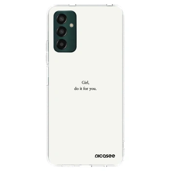 Picasee Samsung Galaxy M13 M135F Hülle - Transparentes Silikon - Girl, do it for you