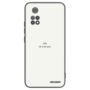 Picasee Xiaomi Poco M4 Pro Hülle - Schwarzes Silikon - Girl, do it for you