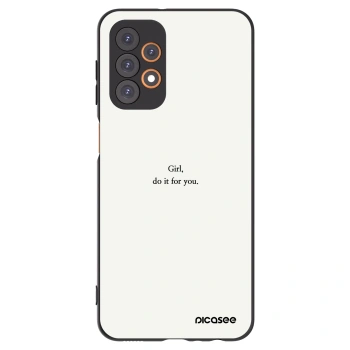 Picasee Samsung Galaxy A23 A235F 4G Hülle - Schwarzes Silikon - Girl, do it for you