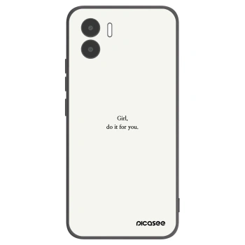 Picasee Xiaomi Redmi A1 Hülle - Schwarzes Silikon - Girl, do it for you