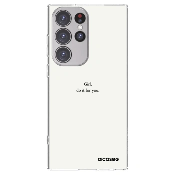 Picasee Samsung Galaxy S23 Ultra 5G Hülle - Transparentes Silikon - Girl, do it for you