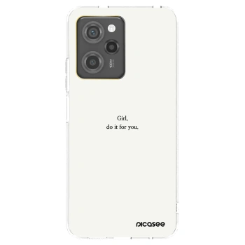 Picasee Xiaomi Poco X5 Pro Hülle - Schwarzes Silikon - Girl, do it for you