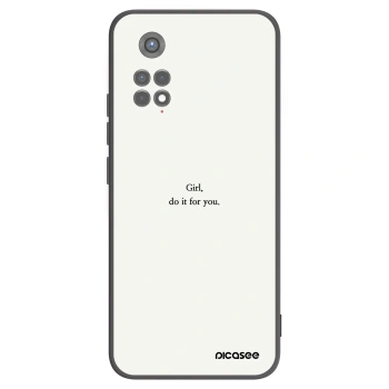Picasee Xiaomi Redmi Note 11S 5G Hülle - Schwarzes Silikon - Girl, do it for you