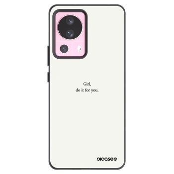 Picasee Xiaomi 13 Lite Hülle - Schwarzes Silikon - Girl, do it for you