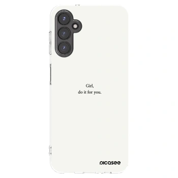 Picasee Samsung Galaxy A14 5G A146P Hülle - Transparentes Silikon - Girl, do it for you