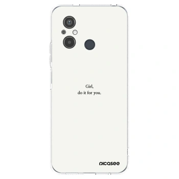 Picasee Xiaomi Redmi 12C Hülle - Transparentes Silikon - Girl, do it for you