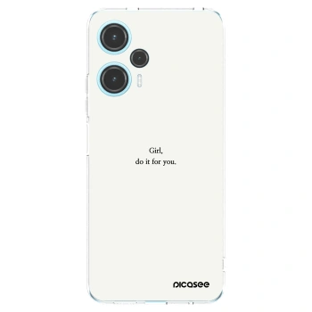 Picasee Xiaomi Poco F5 Hülle - Transparentes Silikon - Girl, do it for you