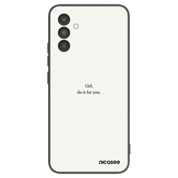 Picasee Samsung Galaxy A04s A047F Hülle - Schwarzes Silikon - Girl, do it for you