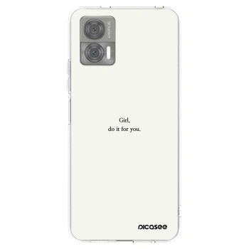 Picasee Motorola Edge 30 Neo Hülle - Transparentes Silikon - Girl, do it for you