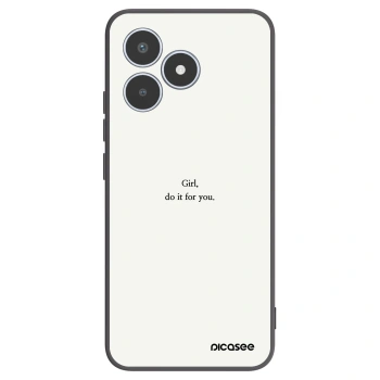 Picasee Realme C53 Hülle - Schwarzes Silikon - Girl, do it for you
