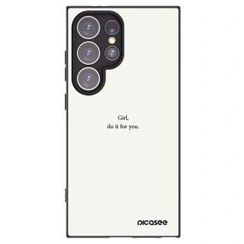 Picasee Samsung Galaxy S24 Ultra S928B 5G Hülle - Schwarzes Silikon - Girl, do it for you