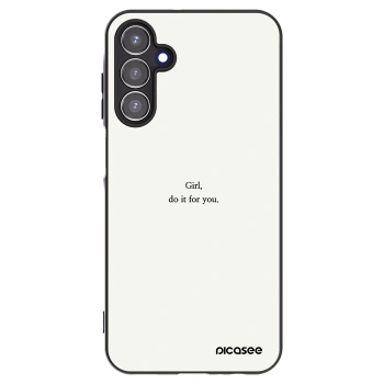 Picasee Samsung Galaxy A15 A156B 5G Hülle - Schwarzes Silikon - Girl, do it for you
