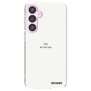 Picasee Samsung Galaxy A55 5G A556B Hülle - Transparentes Silikon - Girl, do it for you