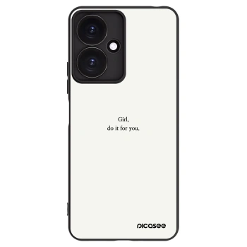 Picasee Xiaomi Redmi 13C 5G Hülle - Schwarzes Silikon - Girl, do it for you