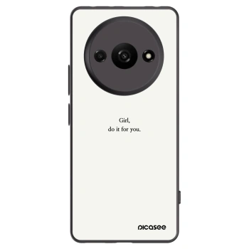 Picasee Xiaomi Redmi A3 Hülle - Schwarzes Silikon - Girl, do it for you