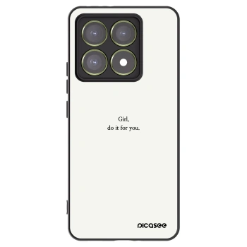 Picasee Xiaomi 14T Hülle - Schwarzes Silikon - Girl, do it for you
