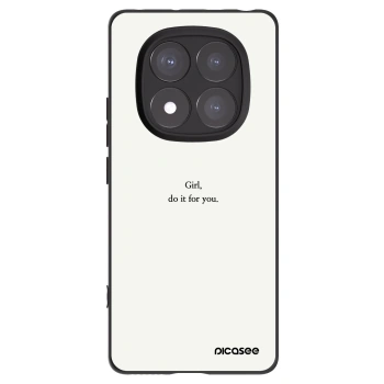 Picasee Xiaomi Redmi Note 14 Pro+ 5G Hülle - Schwarzes Silikon - Girl, do it for you