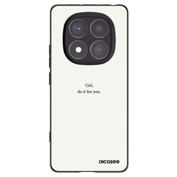 Picasee Xiaomi Redmi Note 14 Pro 4G Hülle - Schwarzes Silikon - Girl, do it for you