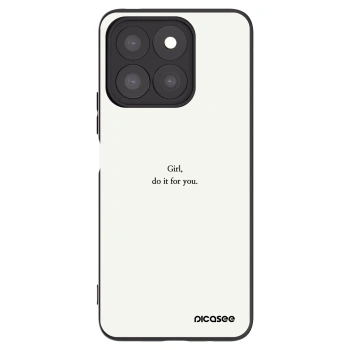 Picasee Honor X8c Hülle - Schwarzes Silikon - Girl, do it for you