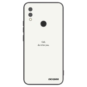 Picasee Xiaomi Redmi Note 7 Hülle - Schwarzes Silikon - Girl, do it for you