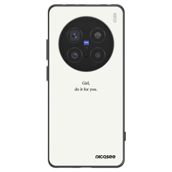 Picasee Vivo X200 Pro Hülle - Schwarzes Silikon - Girl, do it for you