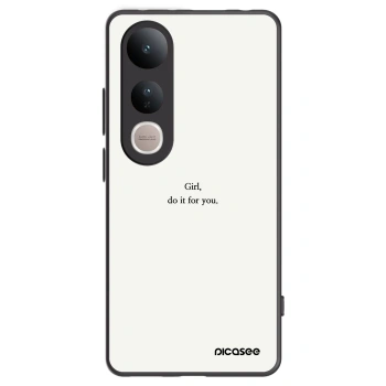 Picasee Vivo V50 Lite 5G Hülle - Schwarzes Silikon - Girl, do it for you
