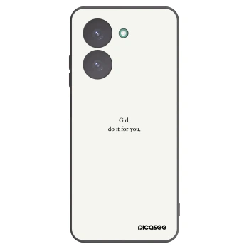 Picasee Xiaomi Redmi A5 Hülle - Schwarzes Silikon - Girl, do it for you
