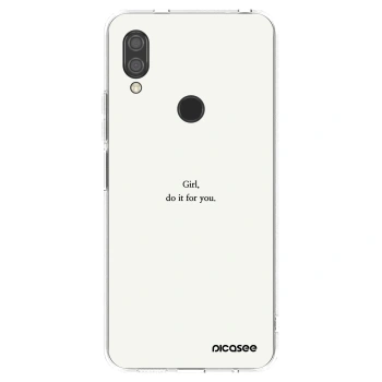 Picasee Xiaomi Redmi 7 Hülle - Transparentes Silikon - Girl, do it for you