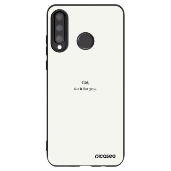 Picasee Huawei P30 Lite Hülle - Schwarzes Silikon - Girl, do it for you
