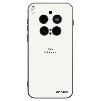 Picasee Vivo X300 Pro Hülle - Schwarzes Silikon - Girl, do it for you