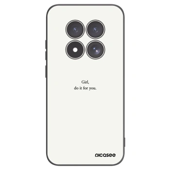 Picasee Xiaomi Redmi Note 15 Pro 5G Hülle - Schwarzes Silikon - Girl, do it for you