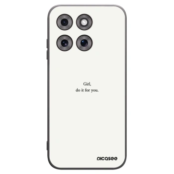 Picasee Motorola Moto G77 Hülle - Schwarzes Silikon - Girl, do it for you