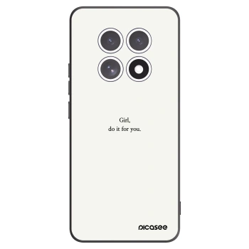 Picasee Xiaomi Redmi Note 15 5G Hülle - Schwarzes Silikon - Girl, do it for you