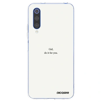Picasee Xiaomi Mi 9 SE Hülle - Transparentes Silikon - Girl, do it for you