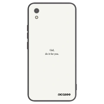 Picasee Xiaomi Redmi 7A Hülle - Schwarzes Silikon - Girl, do it for you
