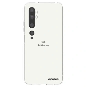 Picasee Xiaomi Mi Note 10 (Pro) Hülle - Transparentes Silikon - Girl, do it for you