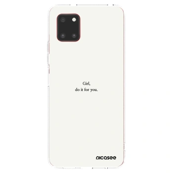 Picasee Samsung Galaxy Note 10 Lite N770F Hülle - Transparentes Silikon - Girl, do it for you