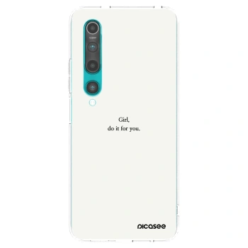 Picasee Xiaomi Mi 10 Hülle - Transparentes Silikon - Girl, do it for you