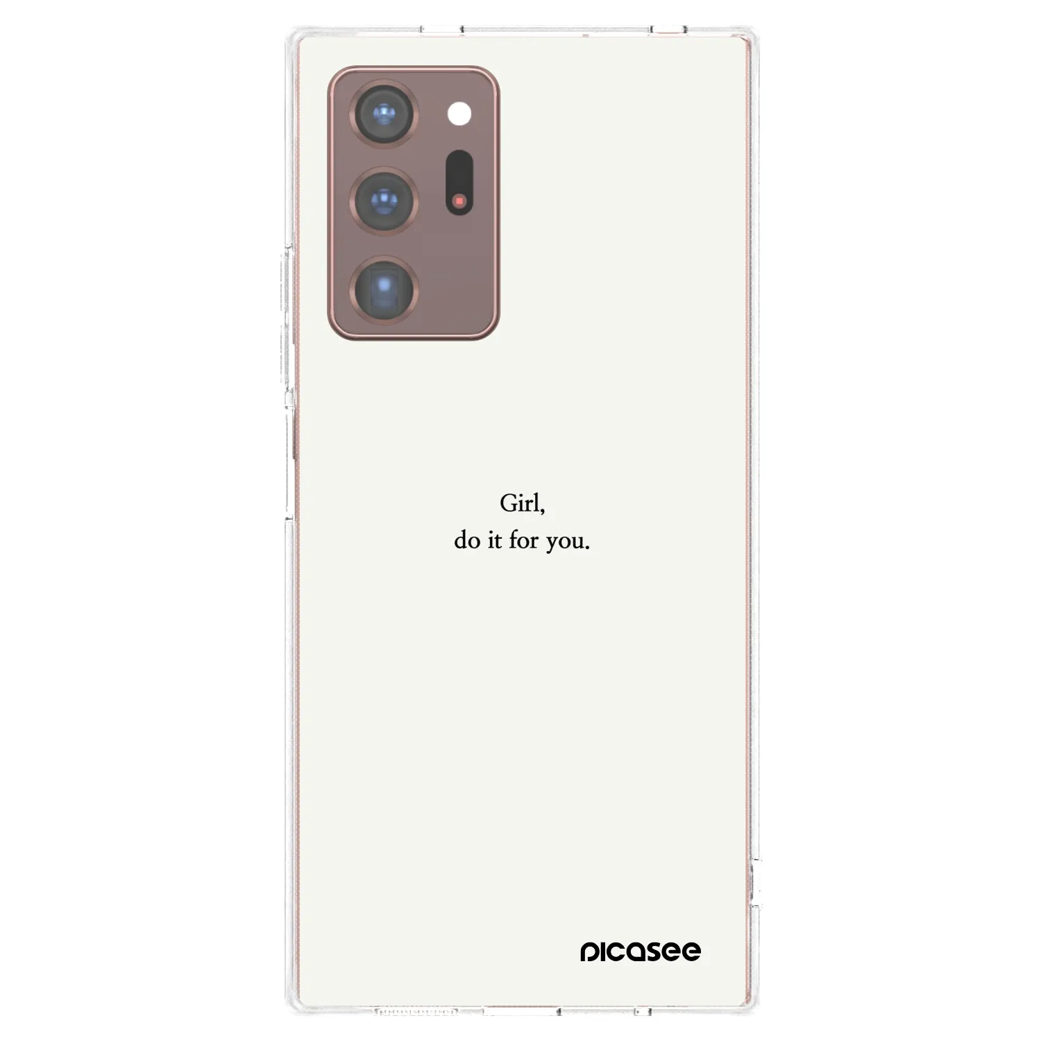 Picasee Samsung Galaxy Note 20 Ultra Hülle - Transparentes Silikon - Girl, do it for you