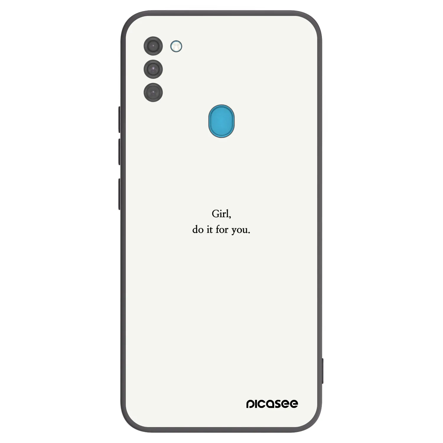 Picasee Samsung Galaxy M11 Hülle - Schwarzes Silikon - Girl, do it for you