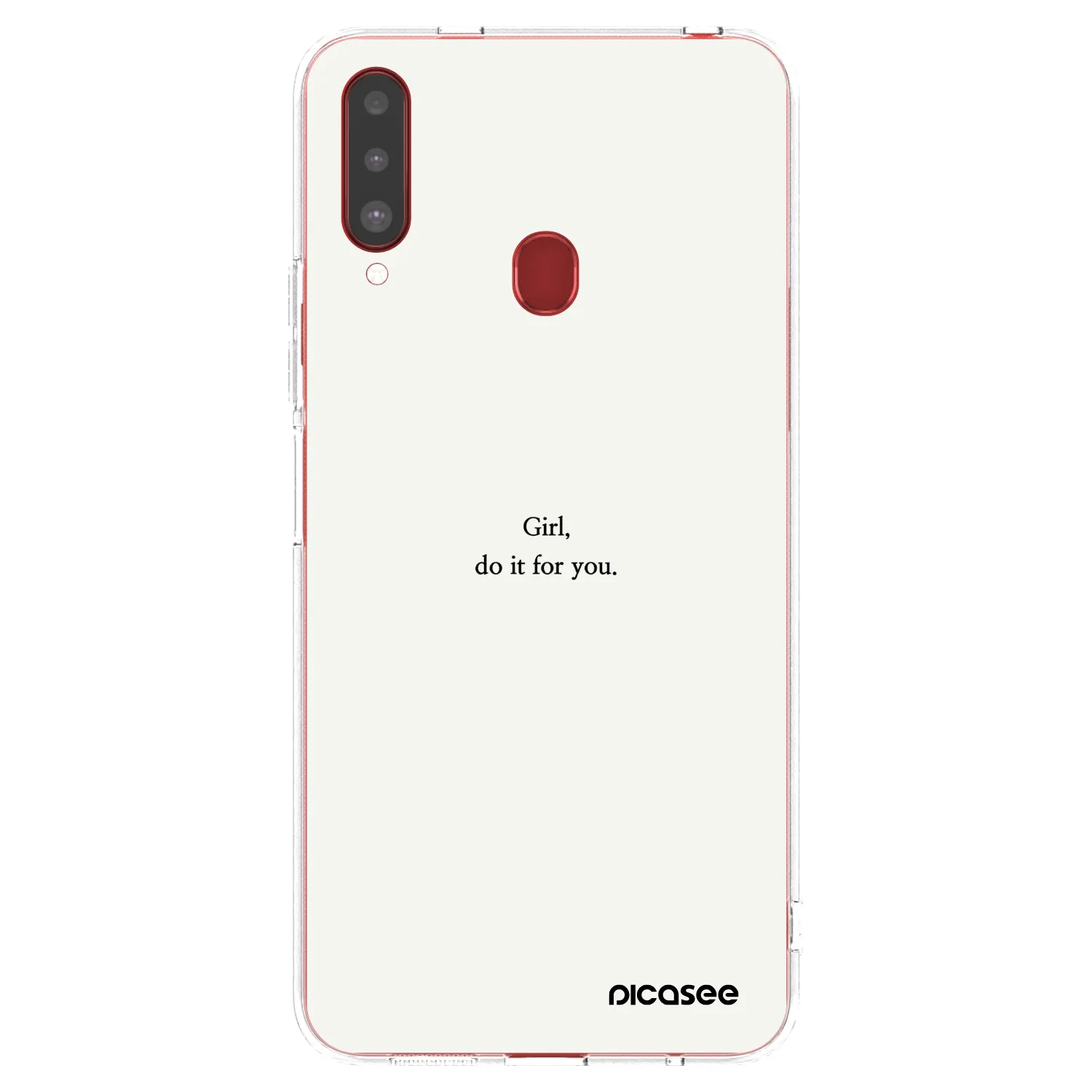 Picasee Samsung Galaxy A20s Hülle - Transparentes Silikon - Girl, do it for you