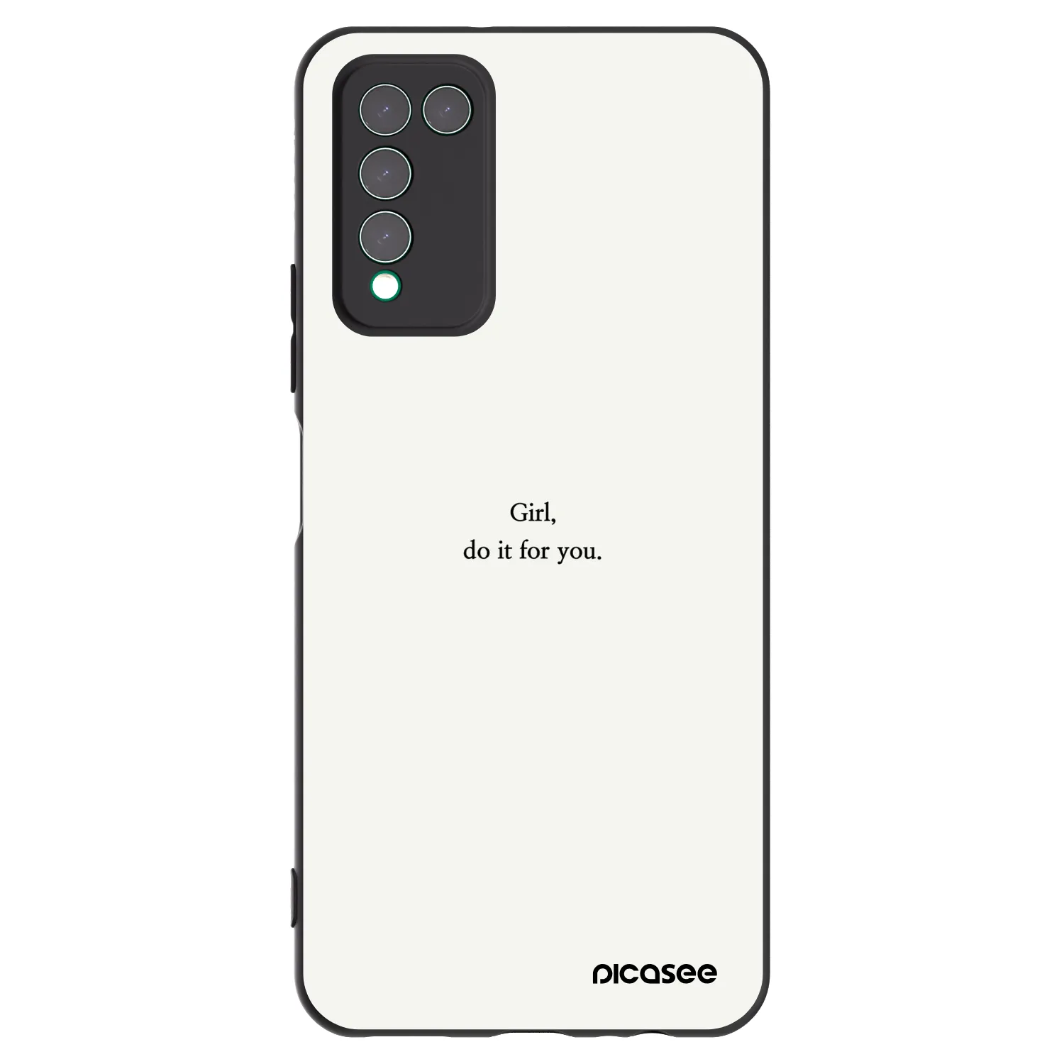 Picasee Honor 10X Lite Hülle - Schwarzes Silikon - Girl, do it for you