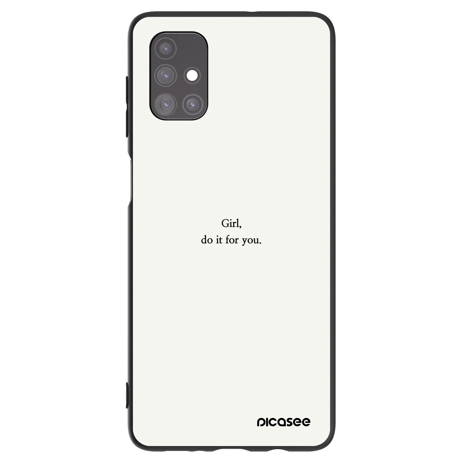 Picasee Samsung Galaxy M51 M515F Hülle - Schwarzes Silikon - Girl, do it for you