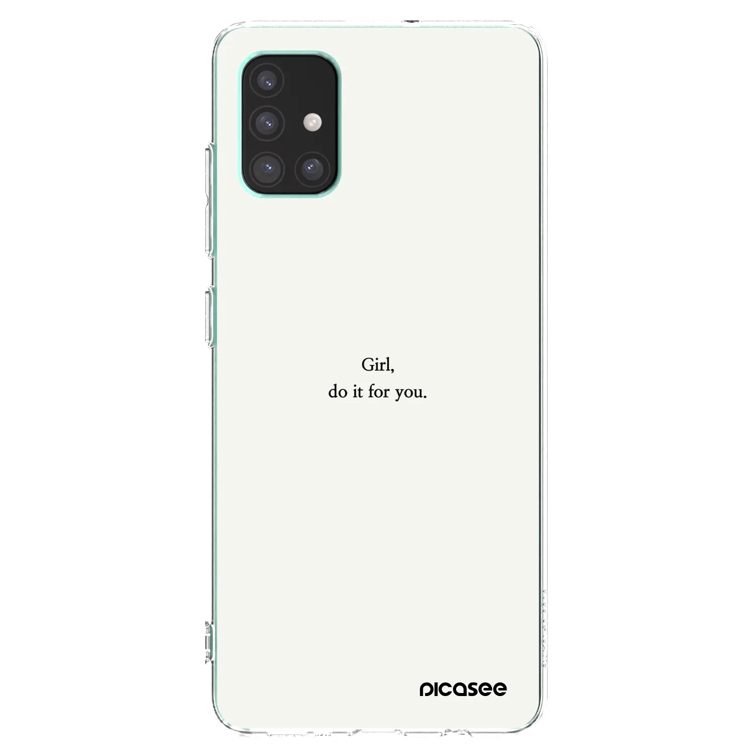 Picasee Samsung Galaxy M51 M515F Hülle - Transparentes Silikon - Girl, do it for you