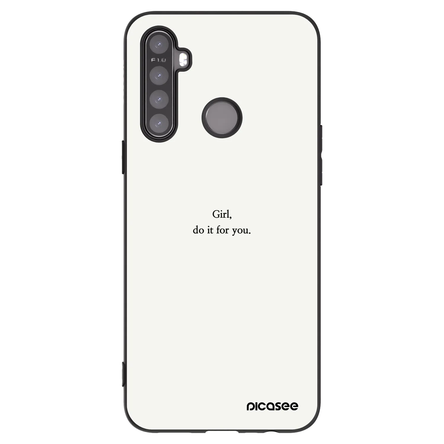 Picasee Realme 6i Hülle - Schwarzes Silikon - Girl, do it for you
